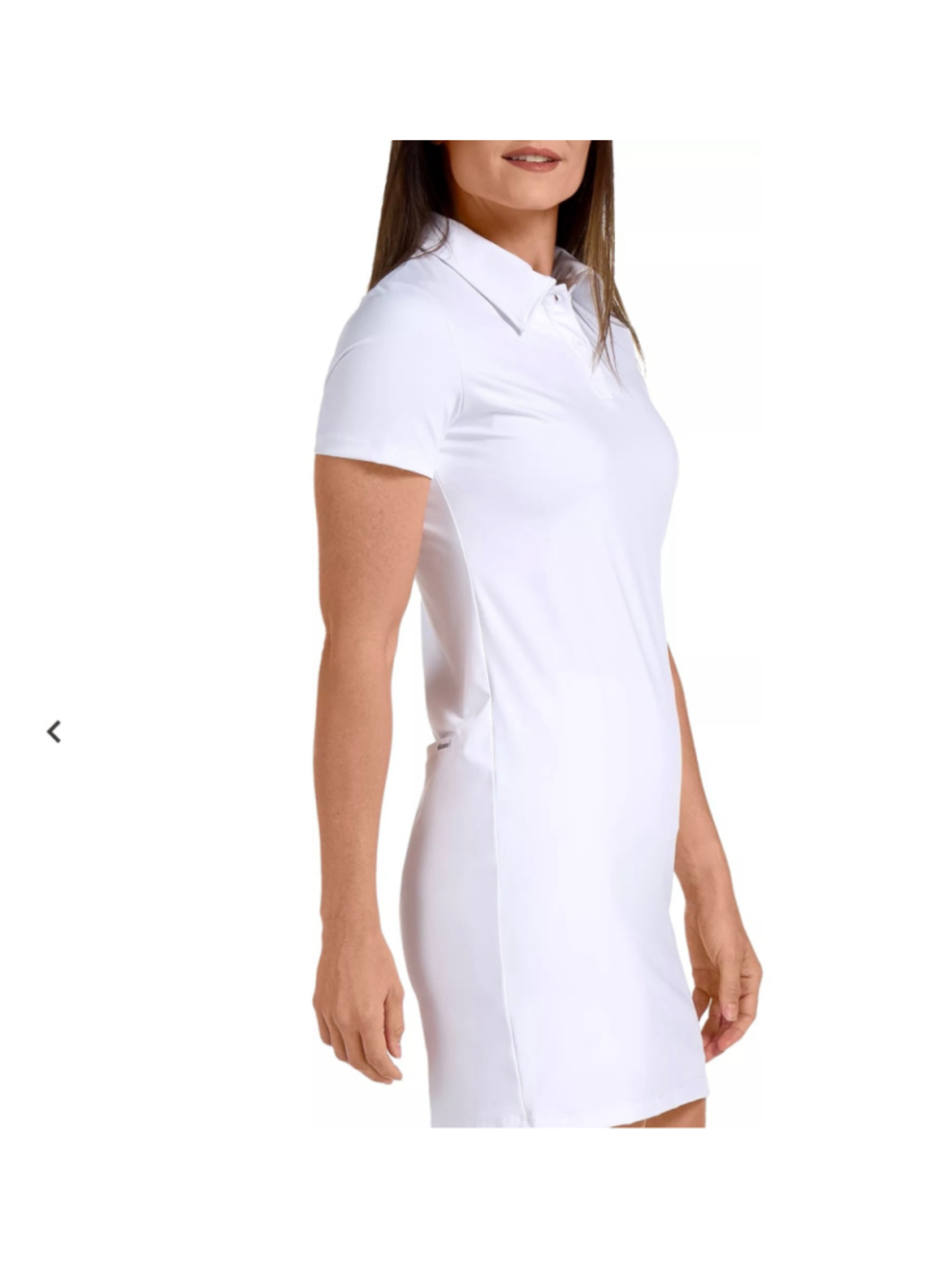 Women's SwingDish White Polo Mini Dress Size M
